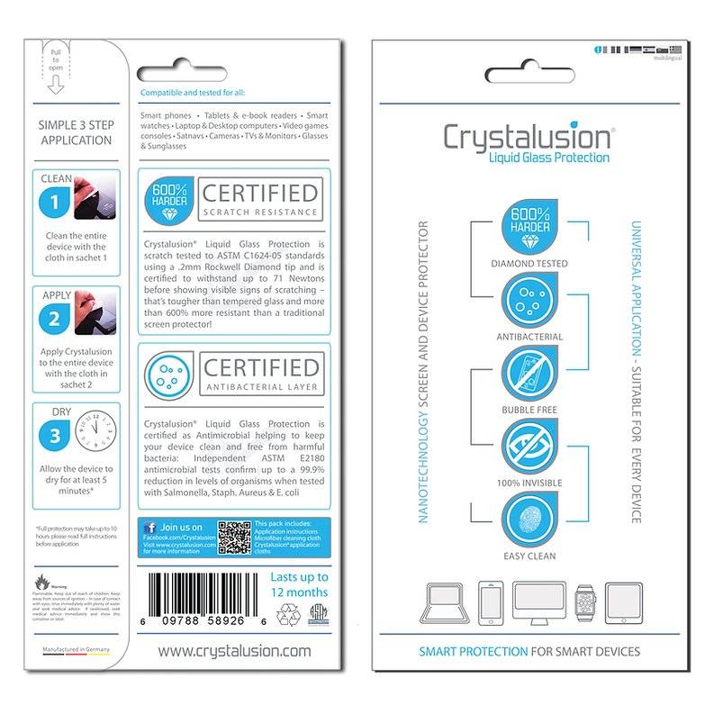 Crystalusion Screen Protector - tribz - Crystalusion 609788589273
