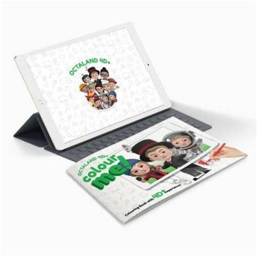 Octagon 4D+ Colour Me Book - Augmented Reality, Educational Toy - tribz - Octagon Studio 9781526204257