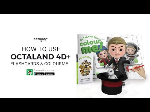 Octagon 4D+ Colour Me Book - Augmented Reality, Educational Toy - tribz - Octagon Studio 9781526204257