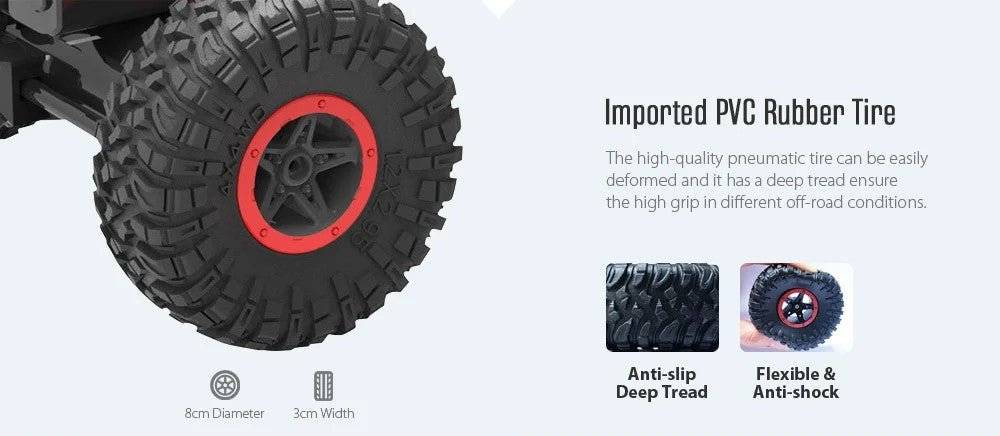 Rock Crawler - 4WD Remote Control Rally Car - tribz - tribz 5055972335600
