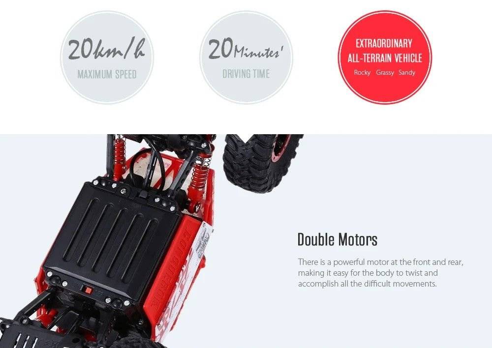 Rock Crawler - 4WD Remote Control Rally Car - tribz - tribz 5055972335600