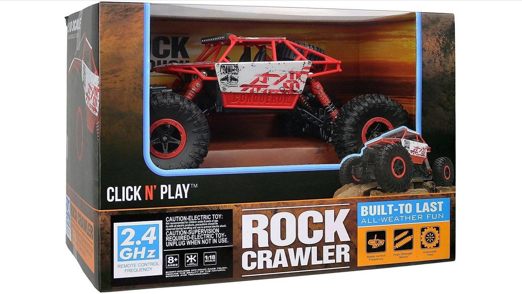 Rock Crawler - 4WD Remote Control Rally Car - tribz - tribz 5055972335600