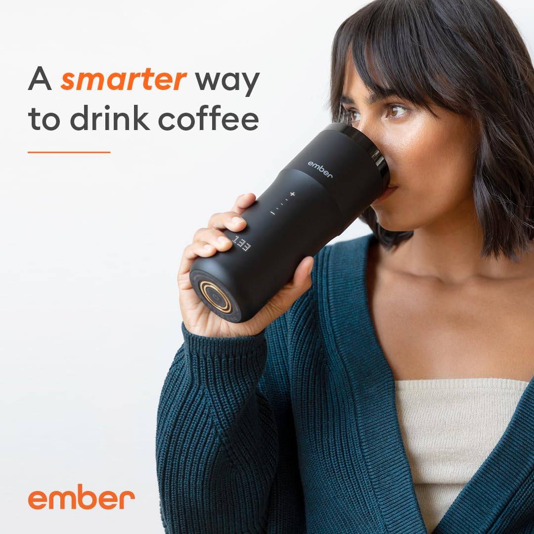 Ember Travel Mug 2 – Black | Temperature-Controlled Smart Mug for Perfectly Hot Drinks On-the-Go