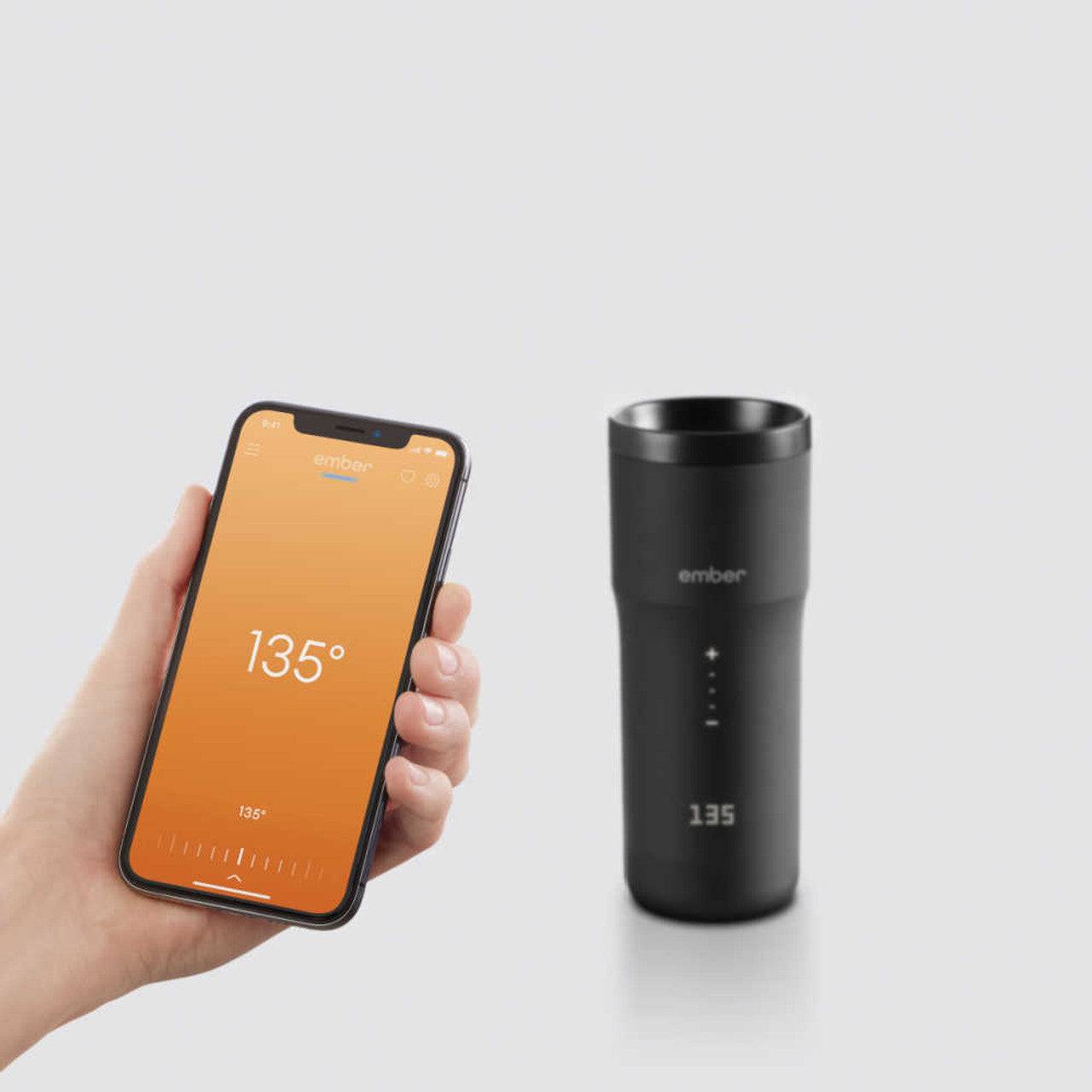 Ember Travel Mug 2 – Black | Temperature-Controlled Smart Mug for Perfectly Hot Drinks On-the-Go