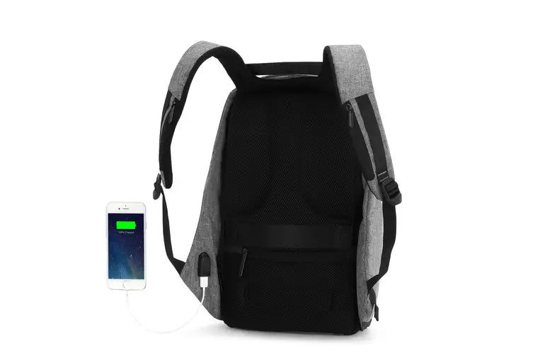 Anti - Theft, Waterproof, Laptop Backpack with USB Port from Kogan. - tribz - Kogan 6888644575286