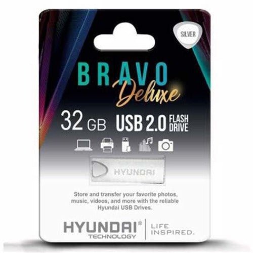 Hyundai Bravo Deluxe 32GB Flash Drive (USB 2.0) - tribz - Hyundai 810033037726