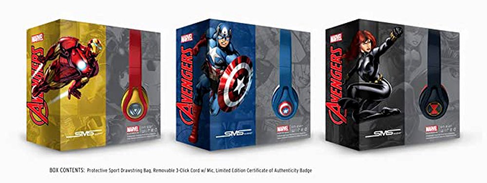 Marvel Collectors Edition, Ironman SportWired, Microlite Headphones - tribz - SMS Audio 812184013307