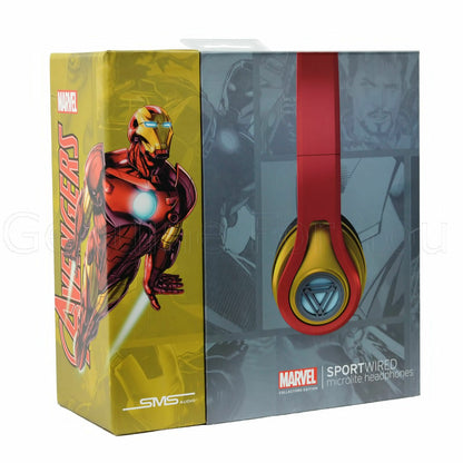 Marvel Collectors Edition, Ironman SportWired, Microlite Headphones - tribz - SMS Audio 812184013307