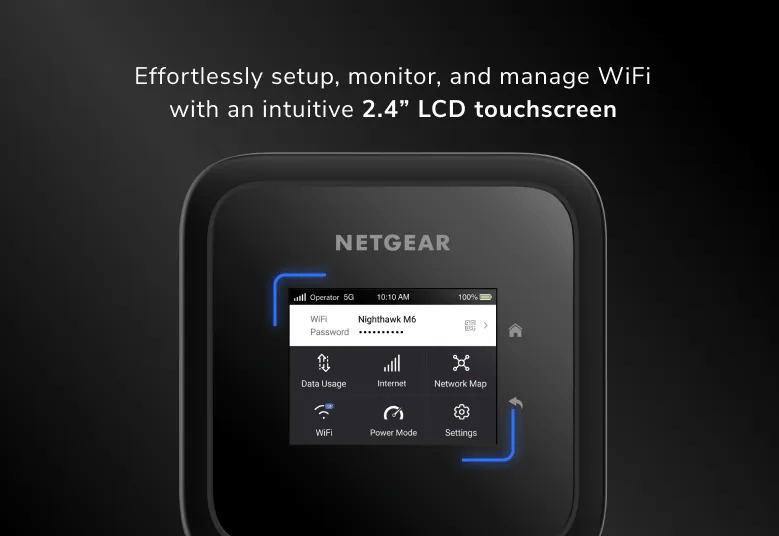 Netgear, Nighthawk M6, 5G, WiFi 6 Mobile Router. Unlocked. (MR6110) - tribz - NetGear 99760000078306