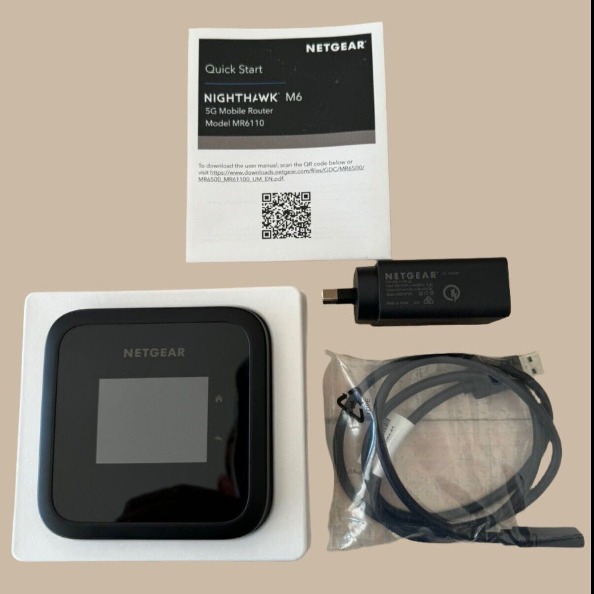 Netgear, Nighthawk M6, 5G, WiFi 6 Mobile Router. Unlocked. (MR6110) - tribz - NetGear 99760000078306