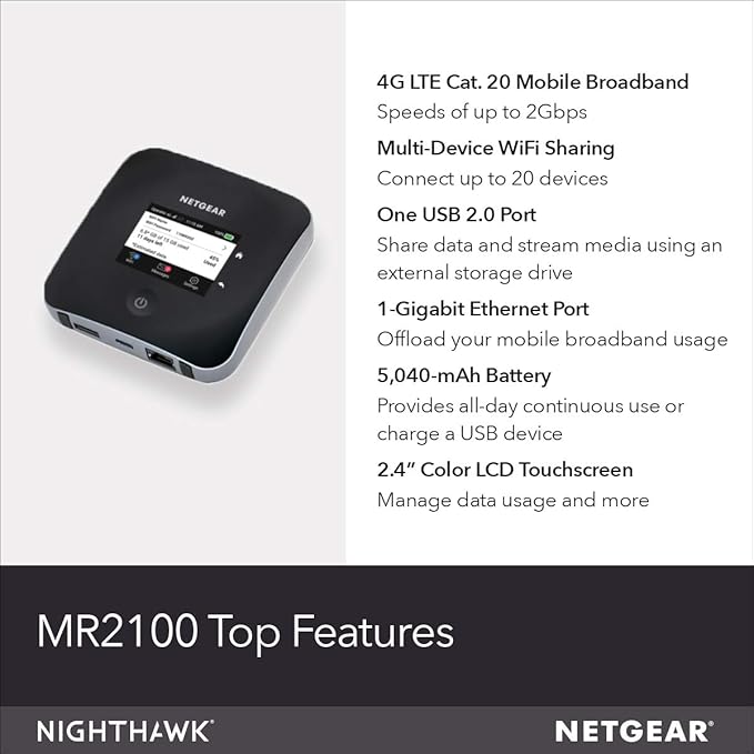 Nighthawk M2 4G LTE Wifi Mobile Router MR2100 by NetGear (Preloved & Unlocked) - tribz - NetGear