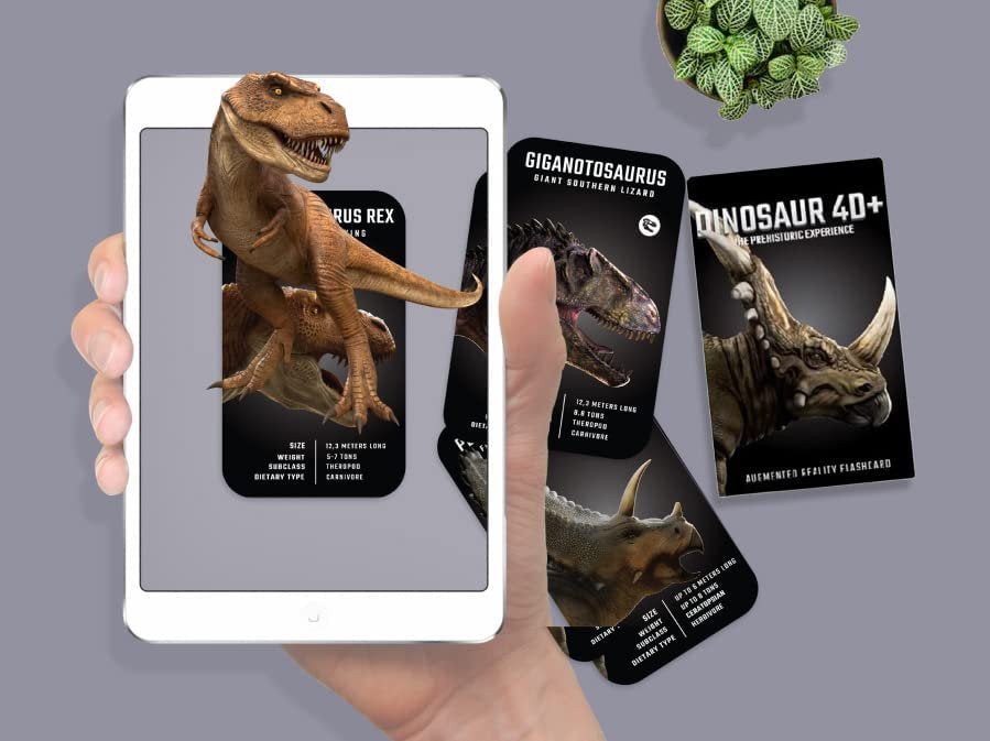 Octagon 4D+ Dinosaur Cards - Augmented Reality, Educational Toy - tribz - Octagon Studio 5391528220038