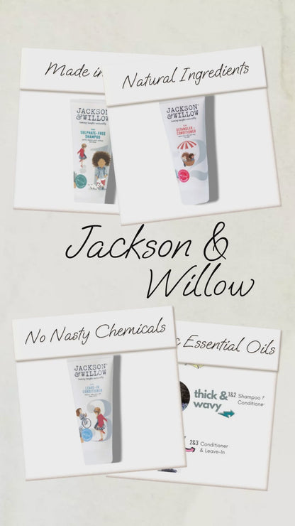 Jackson & Willow Triple Pack Deal - Shampoo, Conditioner & Detangler