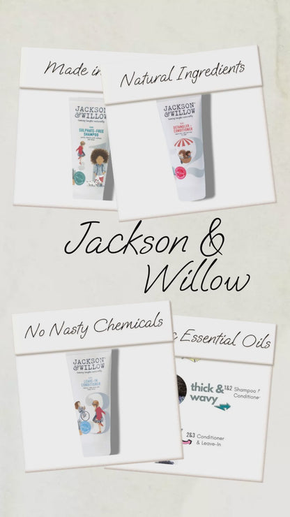 Jackson & Willow Triple Pack Deal - Shampoo, Conditioner & Detangler - tribz - Jackson & Willow