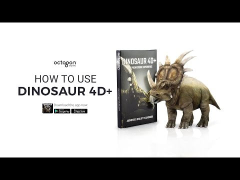 Octagon 4D+ Dinosaur Cards - Augmented Reality, Educational Toy - tribz - Octagon Studio 5391528220038